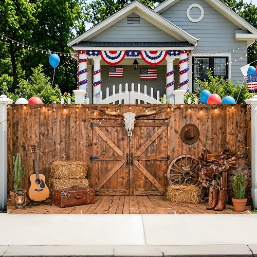 Western cowboy barn - cowboy,