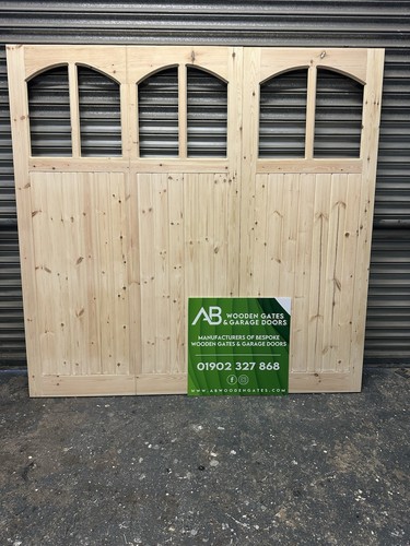 Wooden garage doors - garage,