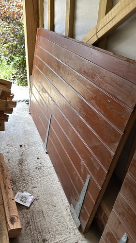 Garage doors solid pine double