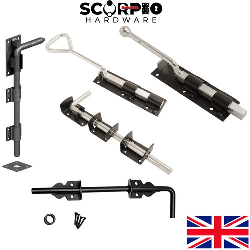 Garage gate drop bolt bow - gate,