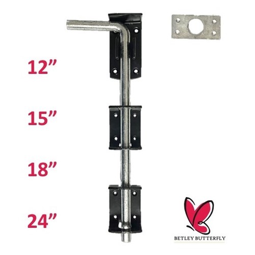 Drop down bolt - down, 15"
