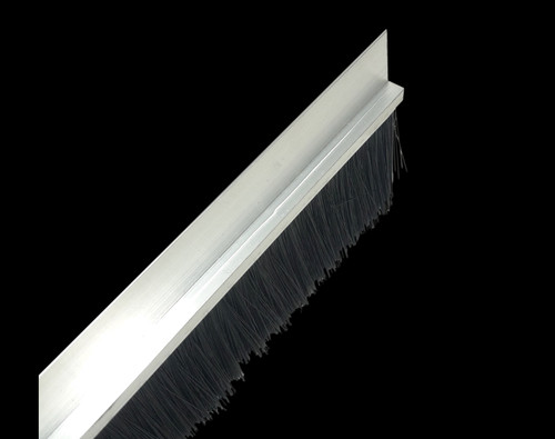 Door aluminum brush draught - aluminum,