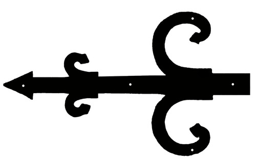 Door hinges pair - door, false