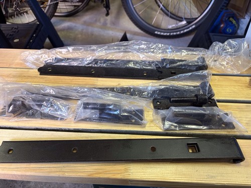 Black hook band hinges - &, (4)