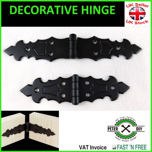 Black decorative hinge door - hinge,