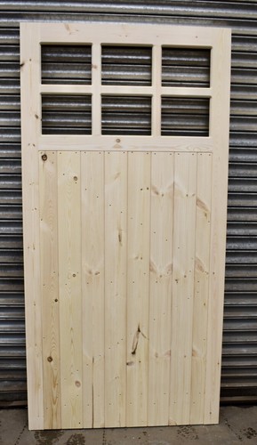 Wooden side garage door heavy - wooden,